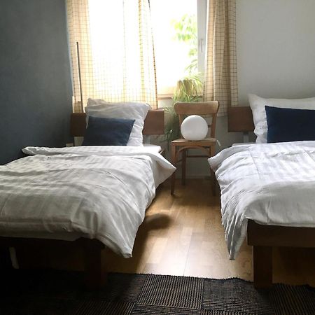 Design+Bodenseesicht=Zuhause Blau Markdorf Esterno foto