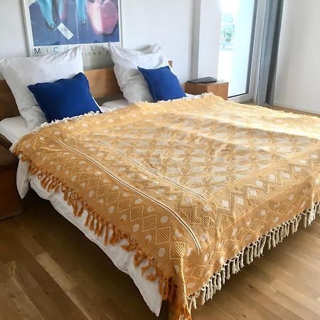 Design+Bodenseesicht=Zuhause Blau Markdorf Esterno foto