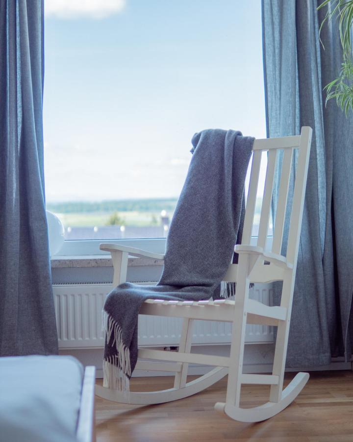 Design+Bodenseesicht=Zuhause Blau Markdorf Esterno foto