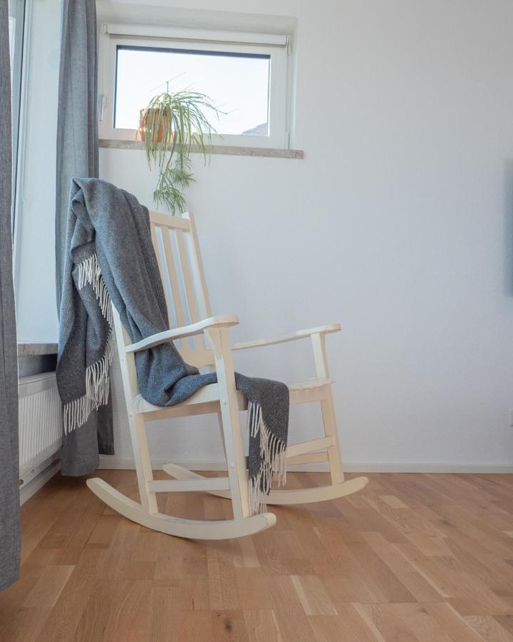 Design+Bodenseesicht=Zuhause Blau Markdorf Esterno foto