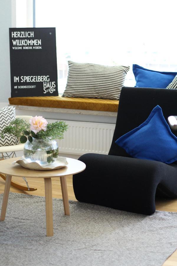 Design+Bodenseesicht=Zuhause Blau Markdorf Esterno foto