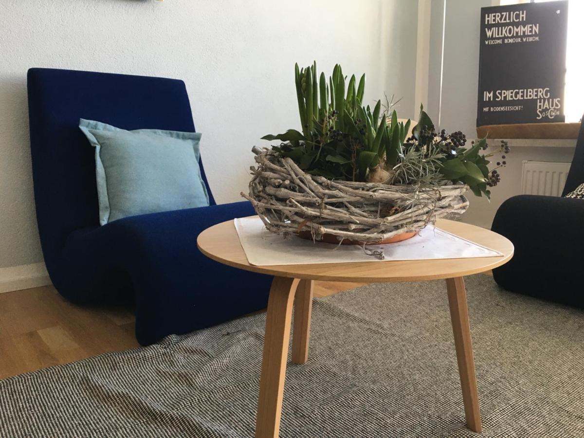 Design+Bodenseesicht=Zuhause Blau Markdorf Esterno foto