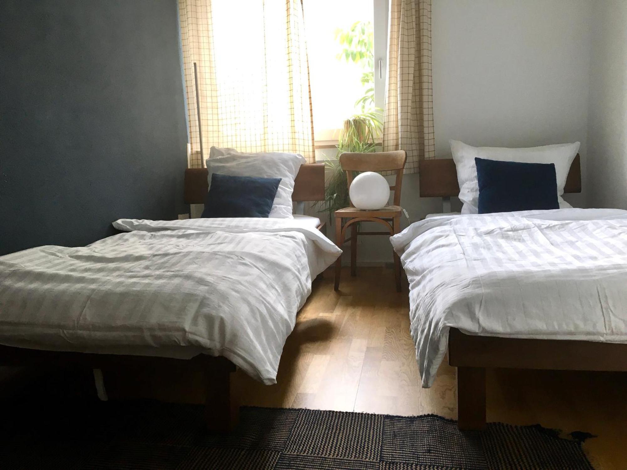 Design+Bodenseesicht=Zuhause Blau Markdorf Esterno foto